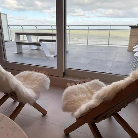 Apartment Secret Stay, Wellness Penthouse Studio, Privacy, Seaview, Terras, Sauna Koksijde