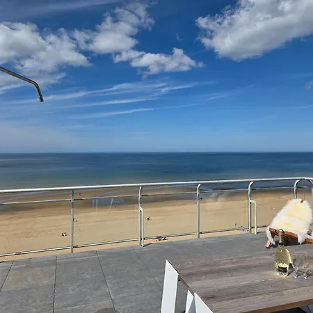 Apartment Secret Stay, Wellness Penthouse Studio, Privacy, Seaview, Terras, Sauna Koksijde